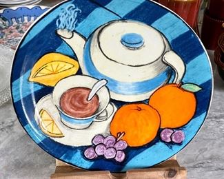 Droll Pottery Plate