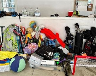 We have a plethora of sports equipment at this sale!