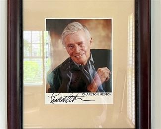 Autographed Charlton Heston Photography with COA