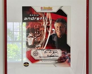 Autographed Mario Andretti Photograph with COA
