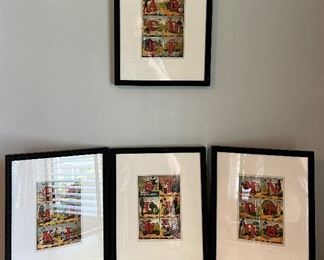 Framed A-Z Alphabet Prints