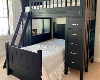 Pottery Barn Bunk Bed Set with Storage, Drawers and Desk Cubby