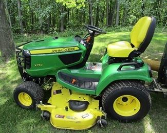 2019 John Deere X750 Mower with 60" deck. Has 113 hours! Comes with numerous attachments. Cross Posted, may sell prior to Estate Sale dates. Listed for $11,750.00