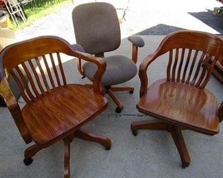 Office chairs.