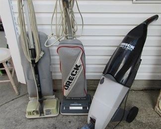 Numerous Vacuums and Rug Shampoo