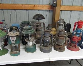 Lanterns, Coleman both vintage and modern