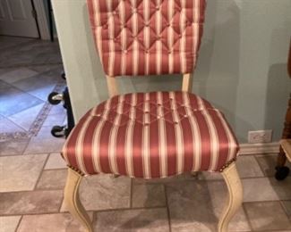 1960’s pink stripe accent chair
