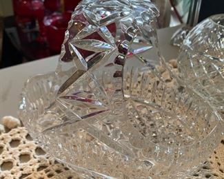 Waterford Crystal basket.
