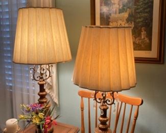 Many lamps for sale from the 1960’s.