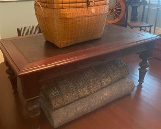 European Style Coffee Table, Large Middle Eastern Carpet