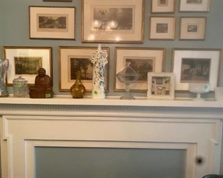 Budda, Victorian Compote with Cover, Milk Glass pieces, Glass Jar with Cover, Vases