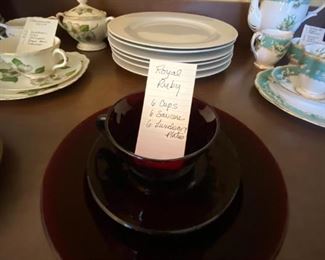 Royal Ruby Luncheon Set
