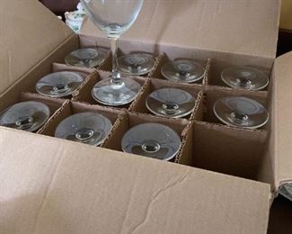 Wine Glasses - 8 boxes of 12 available