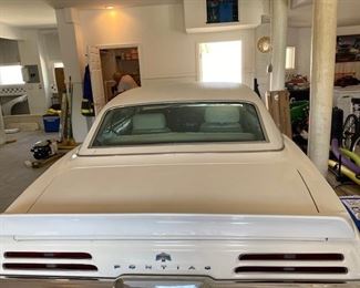 1969 Pontiac Firebird 2 dr. Hardtop 350 V8 2bbl auto, A/C, original all white interior. 