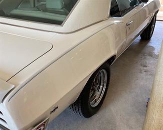 1969 Pontiac Firebird 2 dr. Hardtop 350 V8 2bbl auto, A/C, original all white interior. 