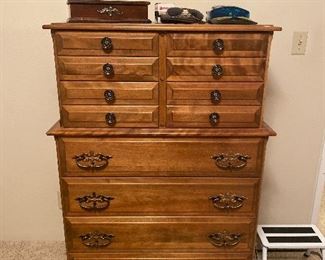 solid maple wood chest of drawers by Meredith Distinctive Furniture. (can purchase one piece or the entire bedroom set that matches!)