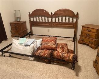 solid maple King size headboard w/ frame by Meredith Distinctive Furniture