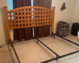 King size headboard w/ frame