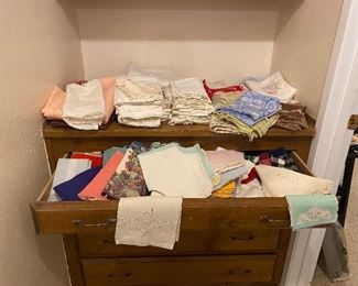 linens/ delicates. some vintage/antique, hand stitched and some new/modern