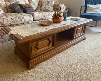 solid wood coffee table