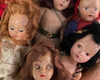 Small Collection of antique dolls 