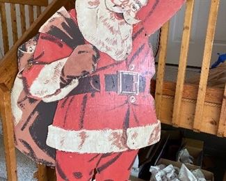 VINTAGE TALL STANDING SANTA 