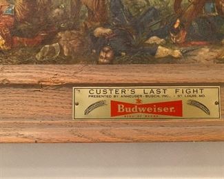 BUDWEISER CUSTERS LAST FIGHT ORIGINAL 
