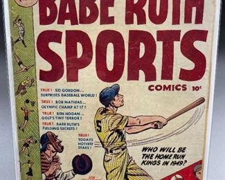 Babe Ruth Sports Comic #3 Harvey Publications 1949 Golden Age Sports Comic 10 Cents Joe DiMaggio