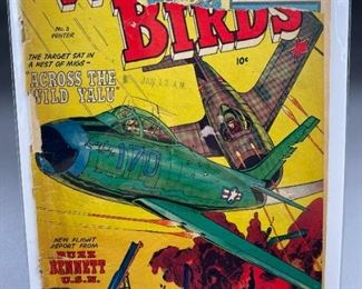 War Birds Comic #3 Fiction House 1952 Golden Age War Comic 10 Cents Final issue Korean War