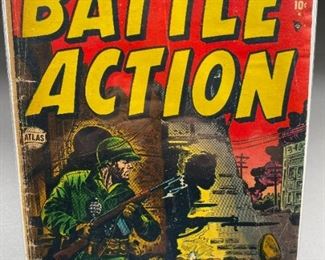 Battle Action Comic #4 Atlas/Marvel Comic 1952 Golden Age War Comic Pre-Code Violent 10 Cents Dave Berg