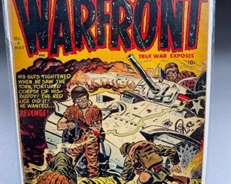 Warfront Comic #6 Harvey Comics #6 Golden Age War Comic War is Hell 10 Cents WWII History of the US