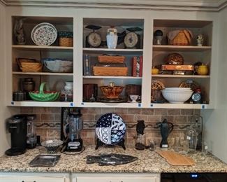 Kitchen cabinets full of things you can't live another day without.