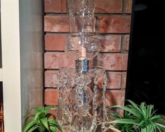 Here's the other of the vintage pair of crystal lusters.