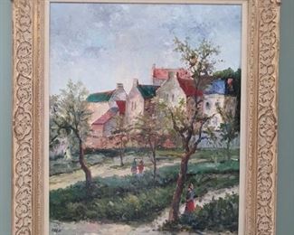Beautifully framed original oil on canvas, by listed artist Alexander Kardin, 1917-1976