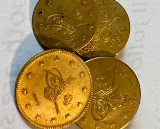 Item 44:  Turkish Cufflinks (gold gilt on silver):  $65
