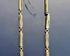 Item 50:  14K Antique Watch Chain - 7.6g - 6.25":  $375