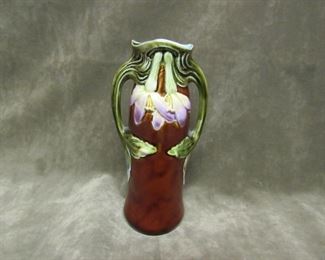 arts nouveau austria majolica vase