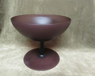 italy 1950s satin purple bowl