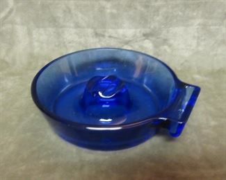 hazel atlas cobalt ashtray