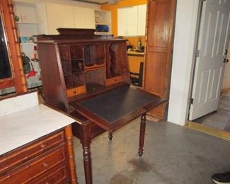 Antique fold out desk