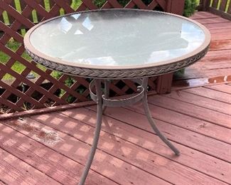 Outdoor table beautiful edging