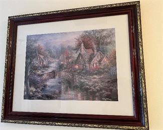 Art W glass and frame