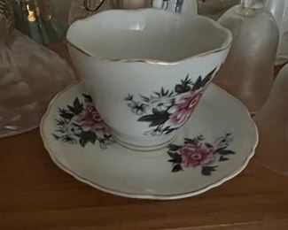 Rose tea cup