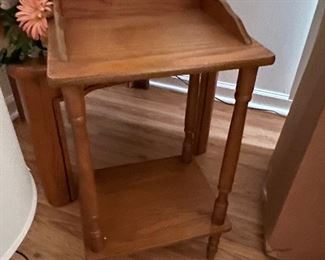 Small wooden side table