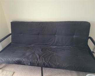 Futon, Metal Frame.  Black
