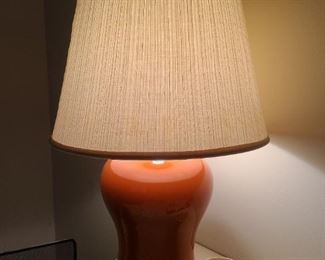 Vintage Orange Lamp