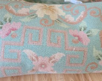 Back of the Beautiful Rug in the Living Room