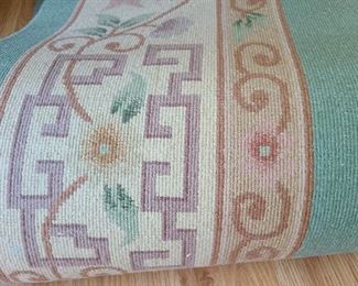 Back of the huge area rug in the front room.   Beautiful