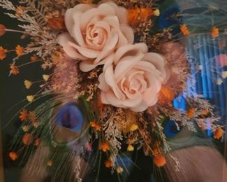 3D Art with Peacock Feathers