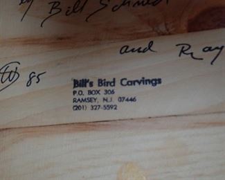 1985 CARVED CANADIAN GOOSE